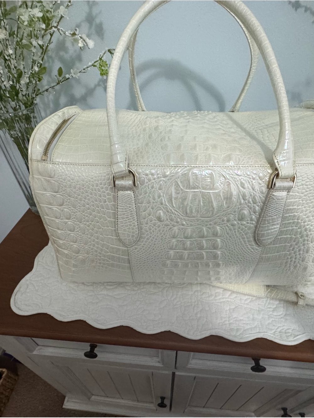 Brahmin Talulla Travel bag Milk Color (Tia tote now listed separately) - Picture 2 of 11